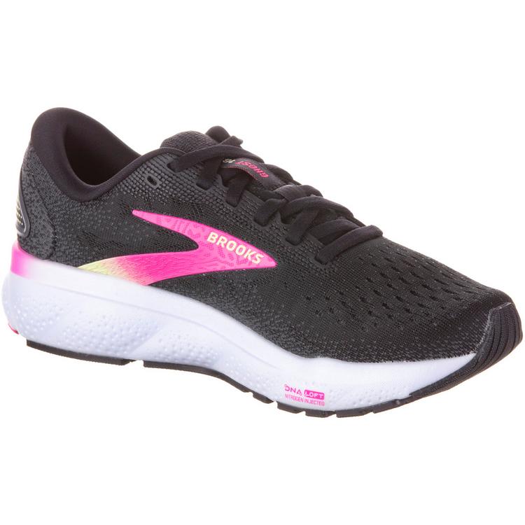 Brooks Brooks Ghost 16 Laufschuhe Damen - black-pink-yellow - 0 | SportScheck