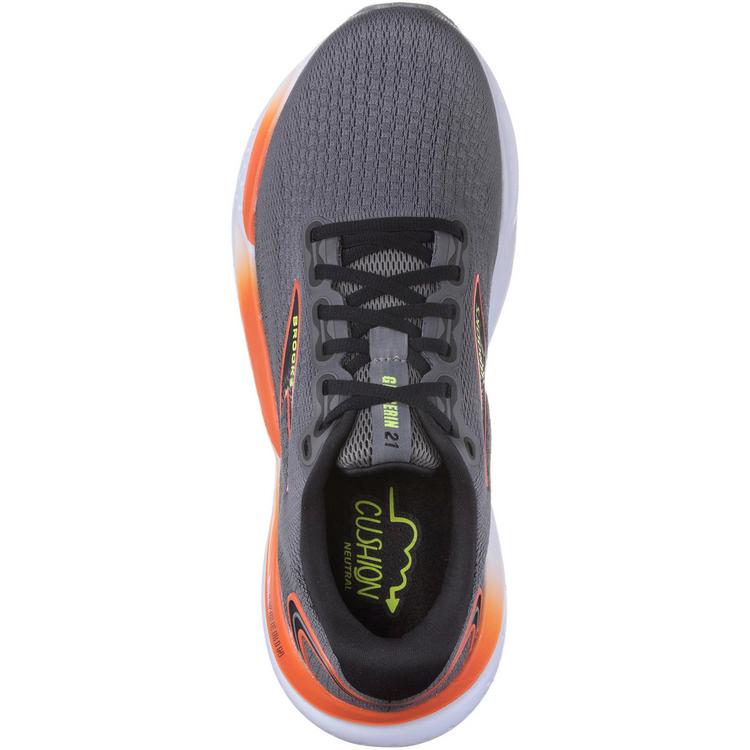 Brooks Brooks Glycerin 21 Laufschuhe Herren - grey-mandarin red-green - 0 | SportScheck