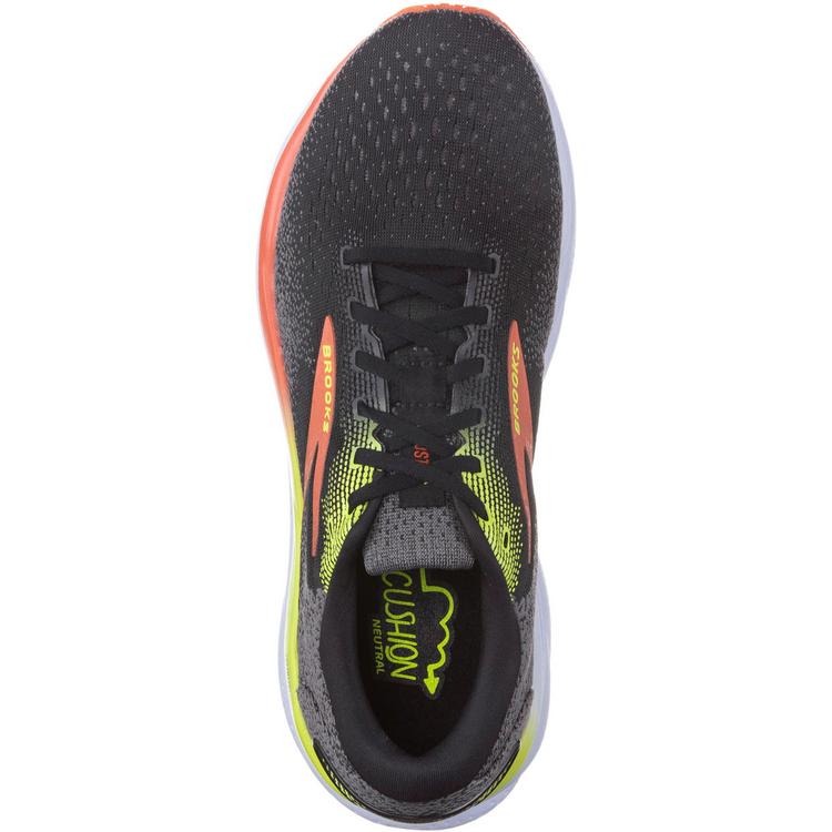 Brooks Brooks Ghost 16 Laufschuhe Herren - black-mandarin red-green - 0 | SportScheck