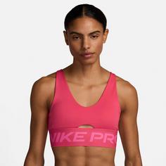 Rückansicht von Nike INDY PLUNGE Sport-BH Damen aster pink-pinksicle-white