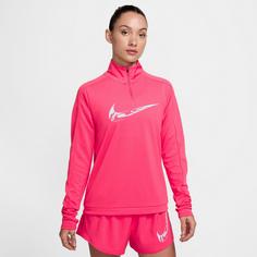 Rückansicht von Nike SWOOSH Funktionsshirt Damen aster pink-glacier blue