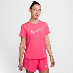 Rückansicht von Nike SWOOSH Funktionsshirt Damen aster pink-glacier blue