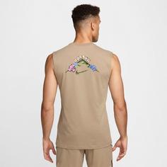 Rückansicht von Nike TRAIL ENERGY Funktionsshirt Herren khaki