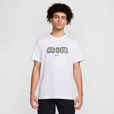 Rückansicht von Nike NSW Air T-Shirt Herren white-black