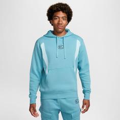 Rückansicht von Nike NSW Air Hoodie Herren denim turq-glacier blue-black