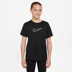 Rückansicht von Nike ONE Funktionsshirt Kinder black-white