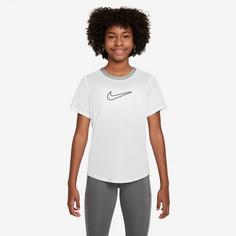 Rückansicht von Nike ONE Funktionsshirt Kinder white-black