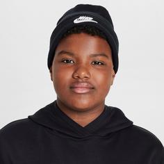 Rückansicht von Nike Peak Beanie Kinder black-white