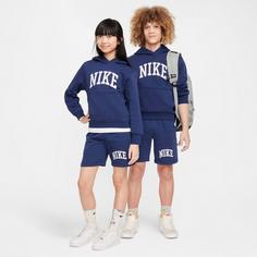 Rückansicht von Nike NSW CLUB Hoodie Kinder midnight navy-white