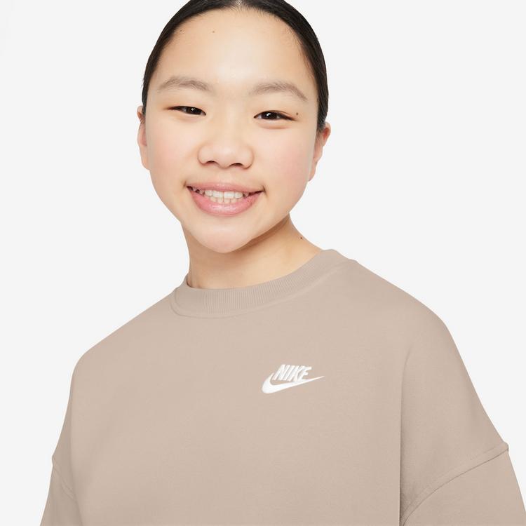 Nike Nike NSW CLUB FLEECE Sweatshirt M&auml;dchen - sanddrift-white - 2 | SportScheck