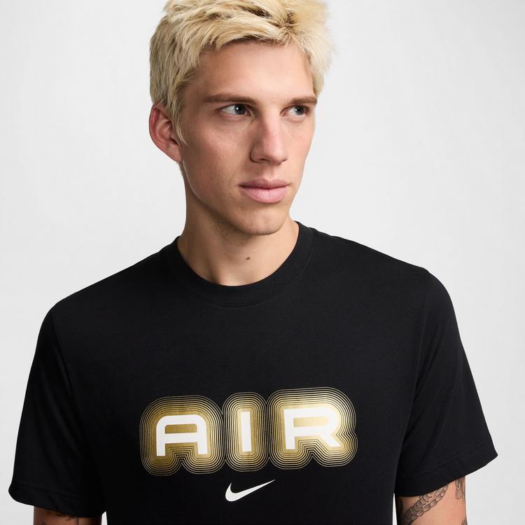 Nike Nike NSW Air T-Shirt Herren - black-metallic gold - 2 | SportScheck
