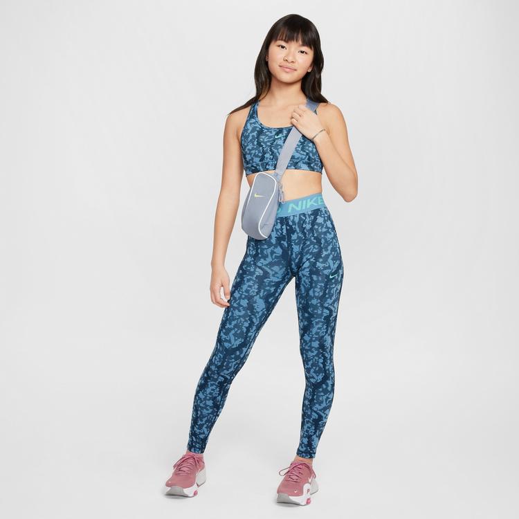 Nike Nike PRO Tights M&auml;dchen - armory navy-aegean storm-green frost - 4 | SportScheck
