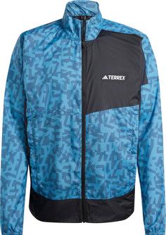 adidas TRAIL WIND Laufjacke Herren pulblu-black