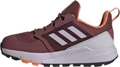 Rückansicht von adidas TERREX TRAILMAKER Wanderschuhe Kinder quiet crimson-silver dawn-amber tint