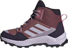 Rückansicht von adidas TERREX AX4R R.RDY MID Wanderschuhe Kinder quiet crimson-silver dawn-pink fusion