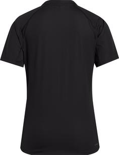 Rückansicht von adidas Club Tennisshirt Damen black