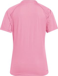 Rückansicht von adidas Club Tennisshirt Damen lucid pink