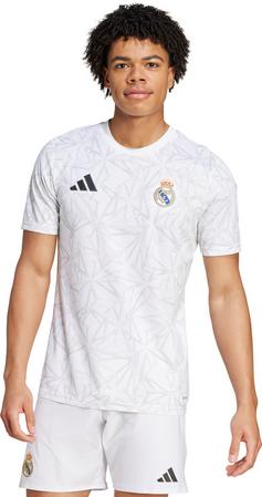 Rückansicht von adidas Real Madrid Prematch Fanshirt Herren white-clear grey