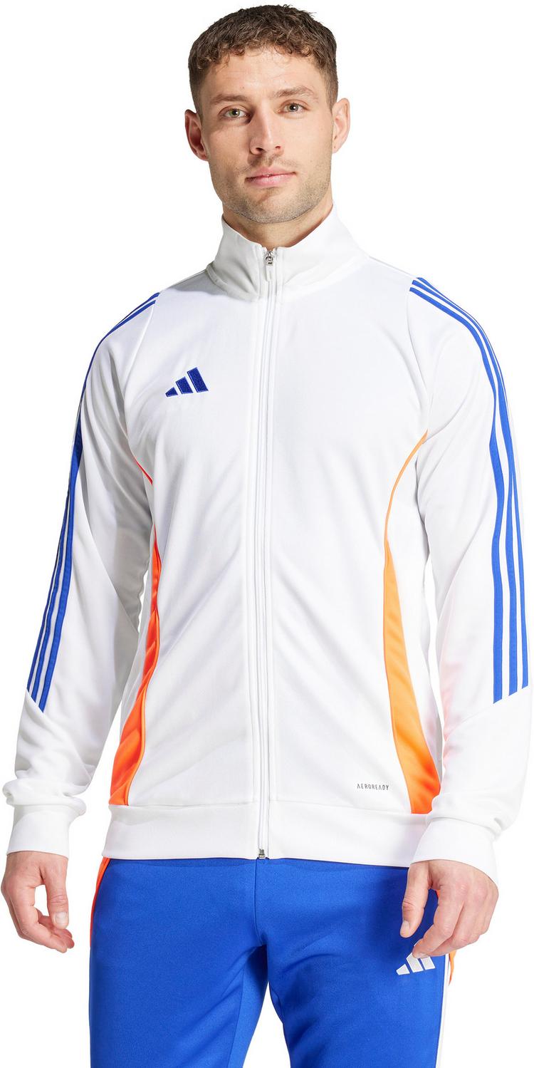 adidas adidas Tiro24 Trainingsjacke Herren - white-app solar red-lucid blue - 0 | SportScheck