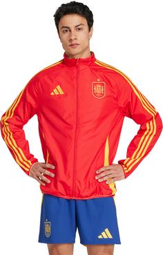 Rückansicht von adidas Spanien EM24 Trainingsjacke Herren better scarlet-pulse yellow