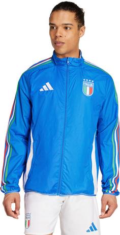 Rückansicht von adidas Italien EM24 Trainingsjacke Herren blue-white