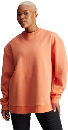 Rückansicht von adidas Sweatshirt Damen dusted clay