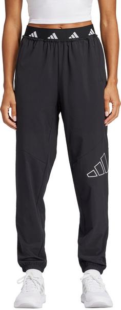 Rückansicht von adidas D4T WVN PANT Trainingshose Damen black