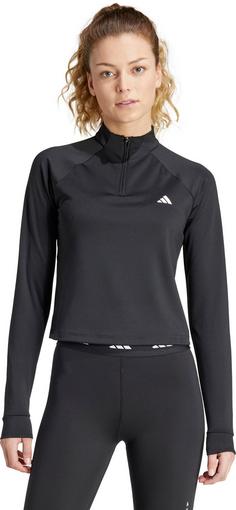 Rückansicht von adidas TR-ES 1/4ZIP Funktionsshirt Damen black