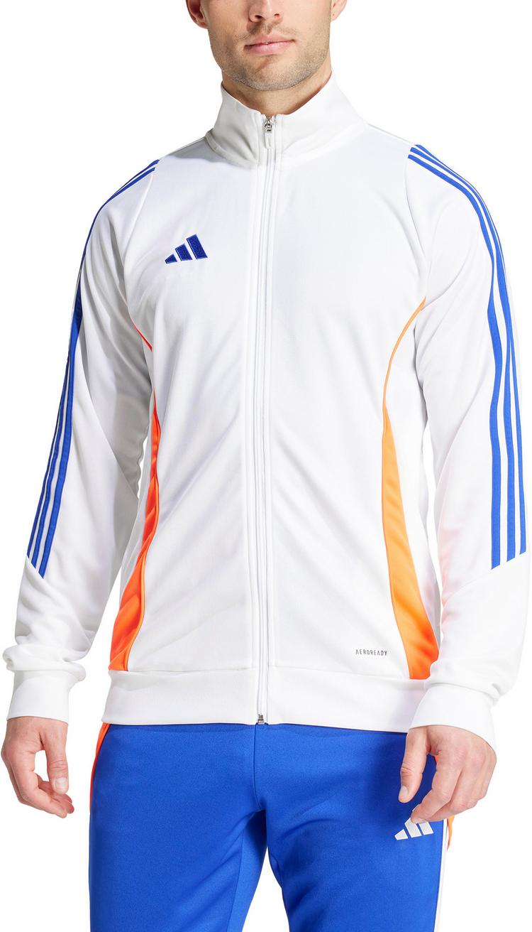 adidas adidas Tiro24 Trainingsjacke Herren - white-app solar red-lucid blue - 3 | SportScheck