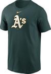 Nike MLB Oakland Athletics T-Shirt Herren - pro green