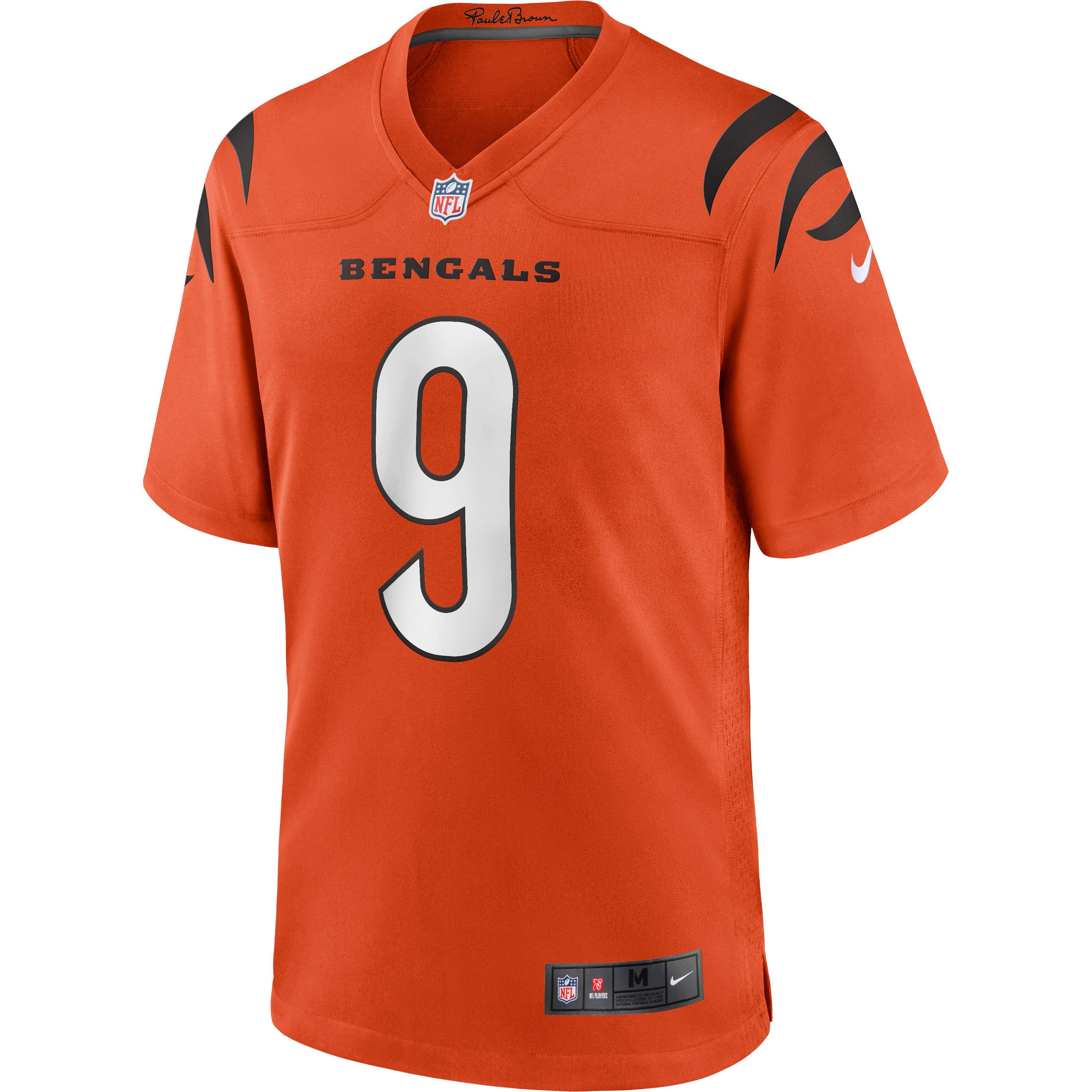 Nike Cincinnati Bengals Joe Burrow 9 Spielertrikot Herren