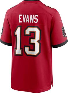 Rückansicht von Nike Tampa Bay Buccaneers Mike Evans 13 American Football Trikot Herren gym red