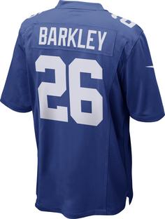 Rückansicht von Nike New York Giants Saquon Barkley 26 American Football Trikot Herren rush blue