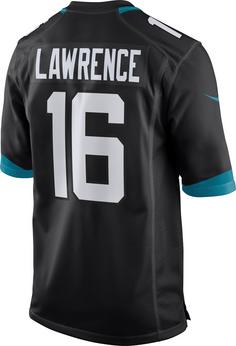 Rückansicht von Nike Jacksonville Jaguars Trevor Lawrence 16 American Football Trikot Herren black