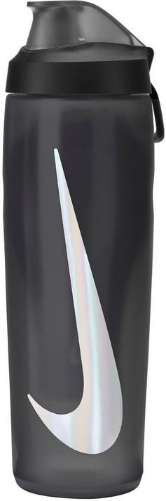 Nike REFUEL BOTTLE LOCKING 709ml Trinkflasche anthracite-black-silver iridescent