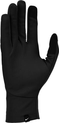 Rückansicht von Nike PACER LIGHTWEIGHT RG Laufhandschuhe Damen black-black-silver