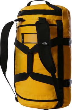 Rückansicht von The North Face BASE CAMP DUFFEL M Reisetasche Summit Gold-TNF Black-N