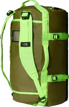 Rückansicht von The North Face BASE CAMP DUFFEL S Reisetasche Forest Olive-Safety Green