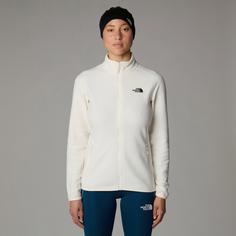 Rückansicht von The North Face 100 GLACIER Fleecejacke Damen white dune-npf