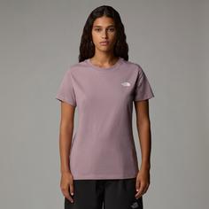 Rückansicht von The North Face SIMPLE DOME T-Shirt Damen purple chalk