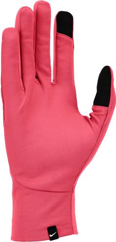 Rückansicht von Nike PACER LIGHTWEIGHT RG Laufhandschuhe Damen aster pink-black-silver