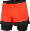 Salomon CROSS 2IN1 Laufshorts Herren - cherry tomato-deep black