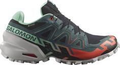 Salomon GTX SPEEDCROSS 6 GTX Trailrunning Schuhe Damen black-electric green-cherry tomato