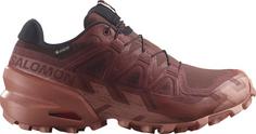 Salomon GTX SPEEDCROSS 6 GTX Trailrunning Schuhe Damen rum raisin-barn red-canyon clay