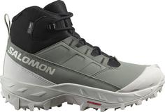 Salomon CROSSTRAK WP Winterschuhe Damen agave green-black-canary green