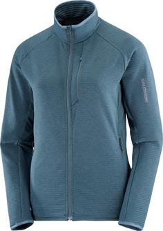 Salomon ESSENTIAL LIGHTWARM Fleecejacke Damen midnight navy