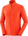 Salomon ESSENTIAL LIGHTWARM Fleecejacke Herren - cherry tomato