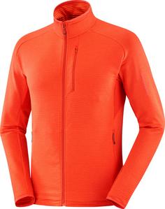 Salomon ESSENTIAL LIGHTWARM Fleecejacke Herren cherry tomato