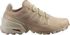 Salomon Cross EVR Sneaker Damen hazelnut-shortbread-canary green