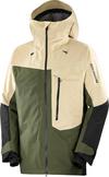 Salomon MOON PATROL Skijacke Herren - white pepper-grape leaf-deep black